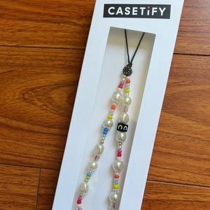 CASETiFY Rainbow Pearl Phone Charm